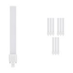 Lot 10x Ledvance Dulux S LED 6W - 830 Blanc Chaud | 2-Pins - Équivalent 11W