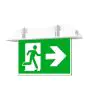Noxion LED Panneau De Sortie De Secours | Encastré | 1W 20lm - 860 Lumière Du Jour | 30m Distance de visualisation - Éclairage De Secours 3 Heures - Autotest - Incl. 4 Directions